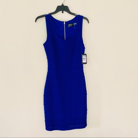 Guess Dresses New Guess Maria Dress Color Royal Blue Poshmark